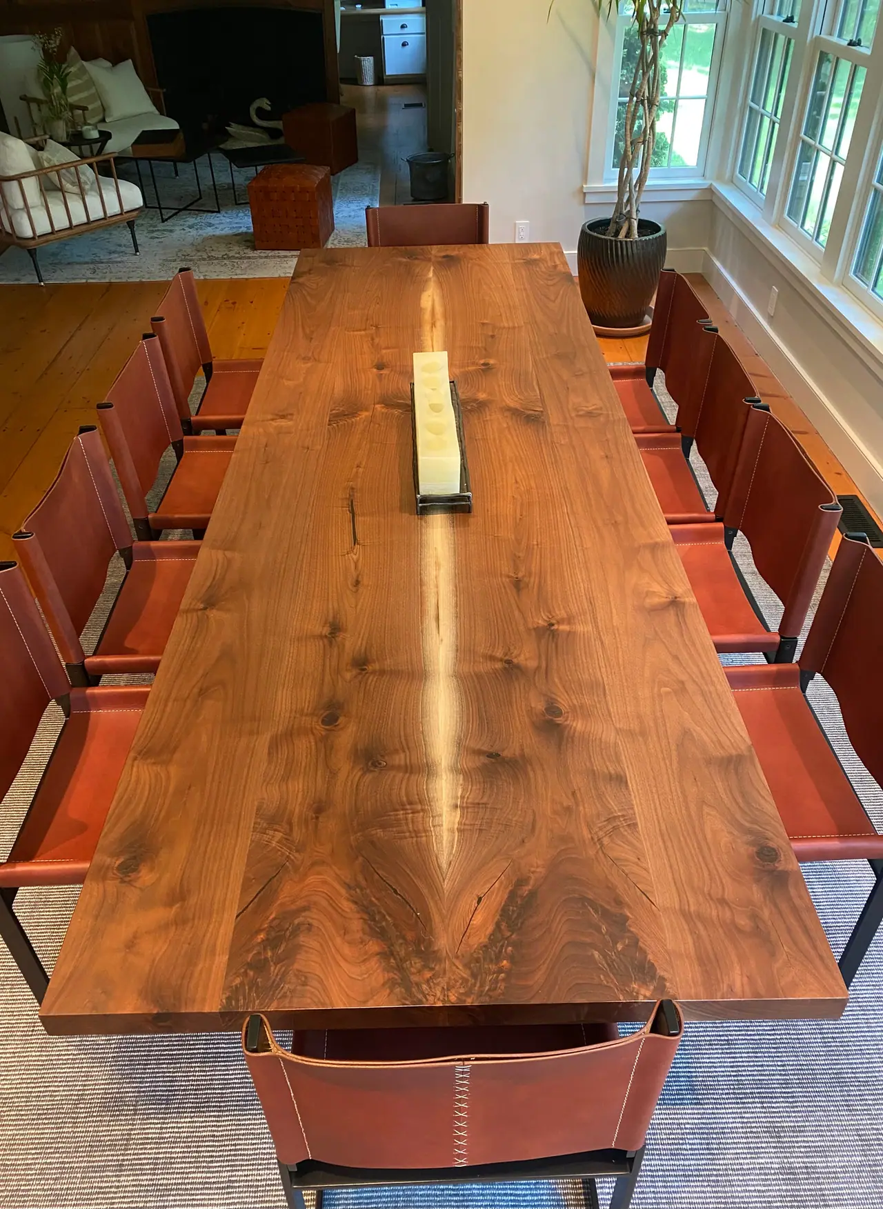 Bookmatched Walnut dining table