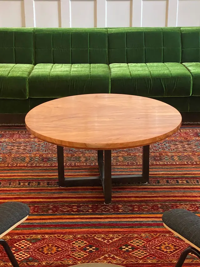Beech built-in benches at Miss Porter's School