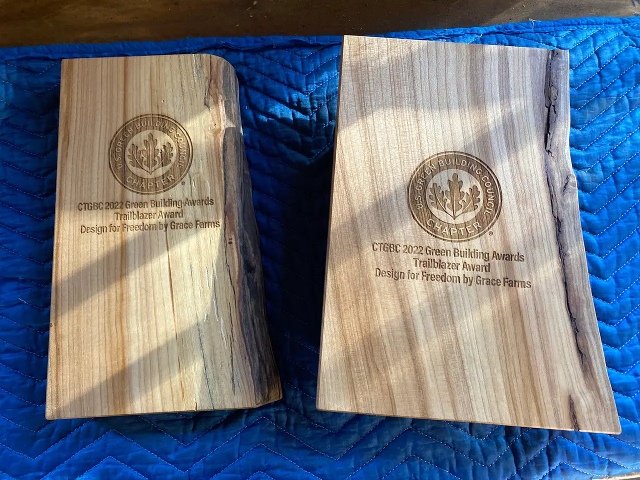 Donor gift crafTed from a meaningful salvaged tree